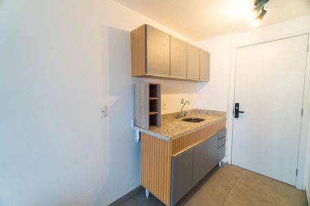 Cozinha de kitnet/studio para alugar com 1 quarto, 27m² em Vila Guarani (zona Sul), São Paulo