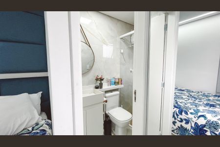 Banheiro da Suíte de apartamento à venda com 1 quarto, 30m² em Casa Verde, São Paulo