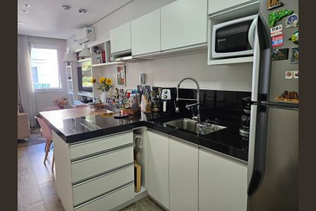 Cozinha de apartamento para alugar com 1 quarto, 43m² em Vila Argos Velha, Jundiaí