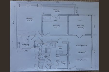 Apartamento à venda com 96m², 3 quartos e sem vaga Apartamento à venda com 96m², 3 quartos e sem vagaPlanta do imóvel