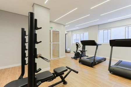 Studio para alugar com 26m², 1 quarto e sem vaga Studio para alugar com 26m², 1 quarto e sem vagaÁrea comum - Academia