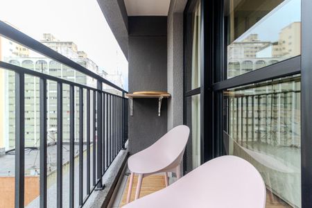 Varanda de apartamento para alugar com 1 quarto, 23m² em Santa Cecilia, São Paulo