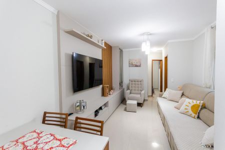 Sala de apartamento à venda com 2 quartos, 100m² em Jardim Santo Alberto, Santo André