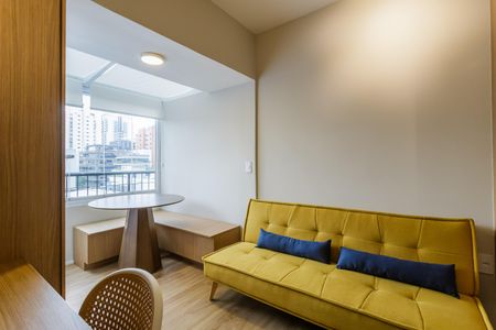 Sala de apartamento para alugar com 1 quarto, 27m² em Vila Olímpia, São Paulo