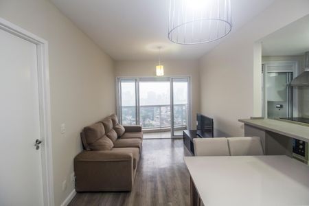 Sala de apartamento à venda com 1 quarto, 50m² em Empresarial 18 do Forte, Barueri