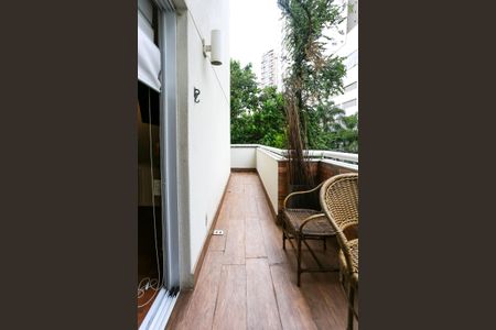 varanda  de apartamento à venda com 1 quarto, 88m² em Vila Andrade, São Paulo