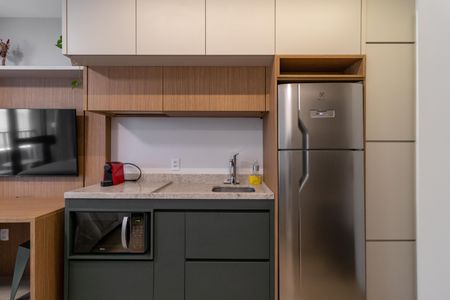 Studio à venda com 25m², 1 quarto e sem vagaCozinha