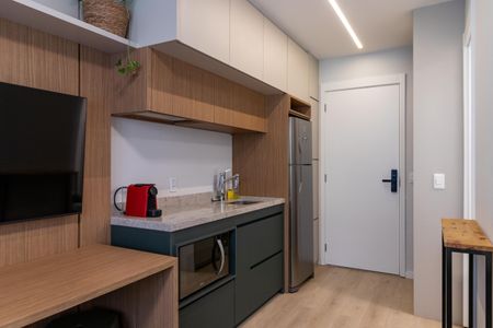 Studio à venda com 25m², 1 quarto e sem vagaCozinha