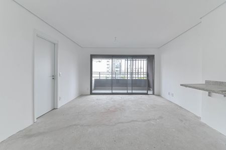 Sala - Cozinha Integrada de apartamento à venda com 1 quarto, 54m² em Campo Belo, São Paulo