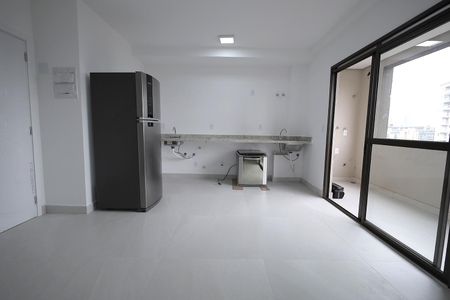 Sala / Cozinha / Área de Serviço de apartamento para alugar com 1 quarto, 47m² em Parque das Nações, Santo André