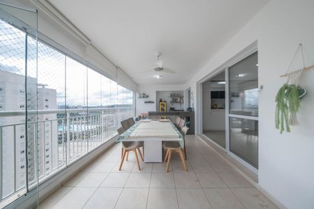 Varanda da Sala de apartamento para alugar com 3 quartos, 130m² em Santo Amaro, São Paulo