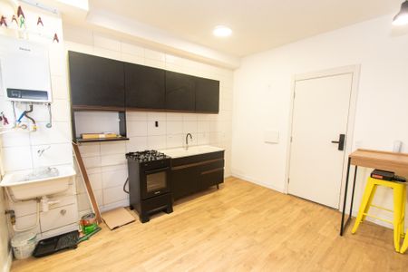 Sala/cozinha de apartamento à venda com 1 quarto, 36m² em Vila Independencia, São Paulo