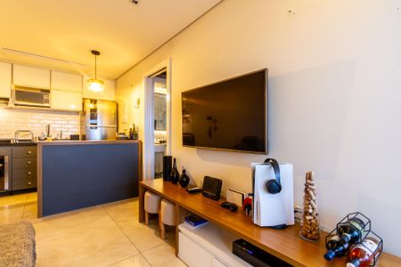 Sala de apartamento para alugar com 1 quarto, 45m² em Brooklin, São Paulo