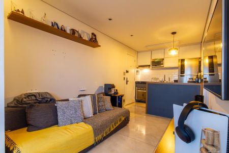 Sala de apartamento para alugar com 1 quarto, 45m² em Brooklin, São Paulo