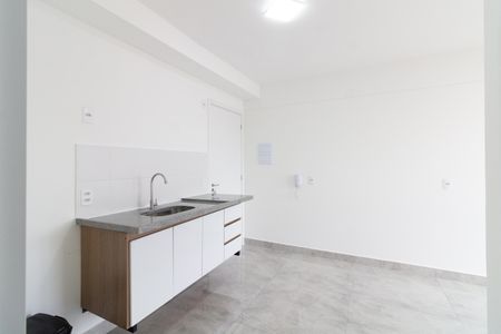 Sala - Cozinha de apartamento para alugar com 1 quarto, 26m² em Vila Sonia, São Paulo