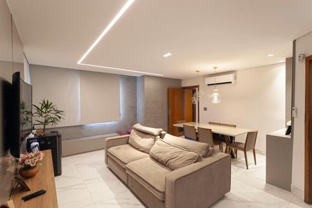 Sala de apartamento à venda com 4 quartos, 96m² em Castelo, Belo Horizonte