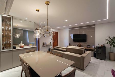 Sala de apartamento à venda com 4 quartos, 96m² em Castelo, Belo Horizonte