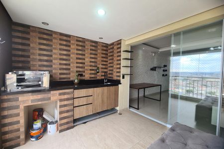 Varanda Gourmet de apartamento à venda com 3 quartos, 76m² em Chácara Belenzinho, São Paulo