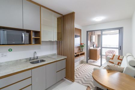 Sala - Cozinha de apartamento para alugar com 1 quarto, 39m² em Butantã, São Paulo