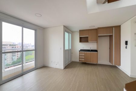 Sala e cozinha de apartamento à venda com 1 quarto, 72m² em Vila Monumento, São Paulo