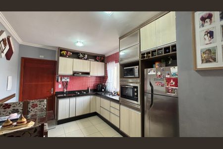 Sala/Cozinha de apartamento à venda com 2 quartos, 76m² em Jardim Marek, Santo André