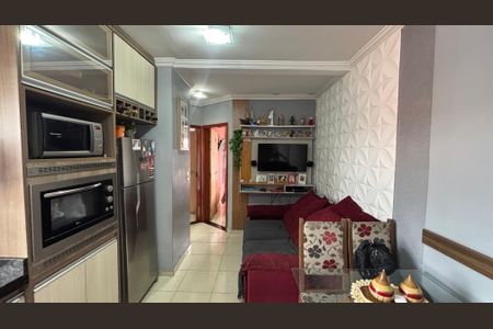 Sala - Cozinha de apartamento à venda com 2 quartos, 76m² em Jardim Marek, Santo André