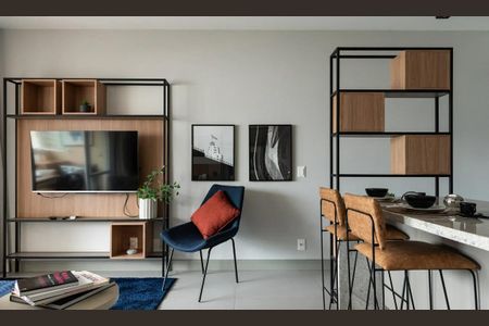 Foto 03 de apartamento à venda com 1 quarto, 42m² em Campo Belo, São Paulo