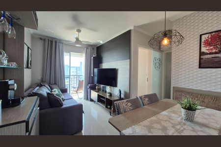 Sala de apartamento à venda com 2 quartos, 49m² em Jardim Cristiane, Santo André