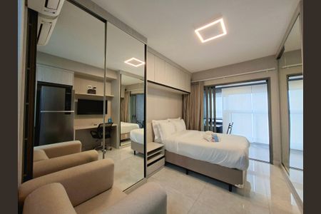 Studio de kitnet/studio para alugar com 1 quarto, 31m² em Indianópolis, São Paulo