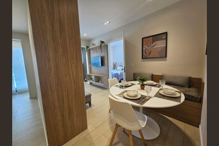 Sala de kitnet/studio para alugar com 1 quarto, 42m² em Brooklin, São Paulo