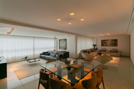 Sala de apartamento à venda com 4 quartos, 192m² em Belvedere, Belo Horizonte