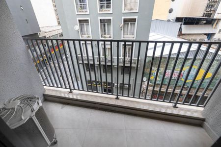 Varanda do Studio de kitnet/studio para alugar com 1 quarto, 28m² em República, São Paulo