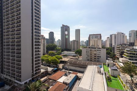 Vista da Sacada de kitnet/studio à venda com 1 quarto, 24m² em Vila Olímpia, São Paulo