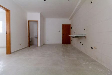 Sala, Cozinha e área de serviço de apartamento à venda com 2 quartos, 45m² em Vila Ré, São Paulo