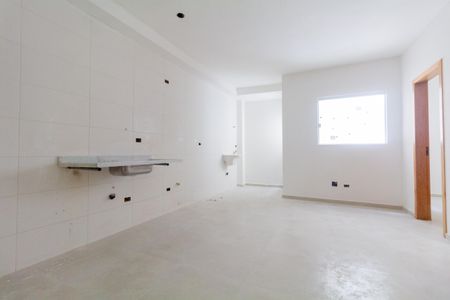 Sala, Cozinha e área de serviço de apartamento à venda com 2 quartos, 45m² em Vila Ré, São Paulo