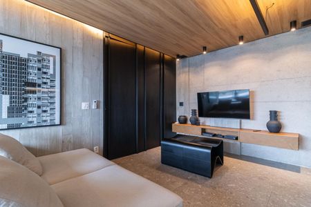 Sala de apartamento à venda com 1 quarto, 55m² em Vila Olímpia, São Paulo