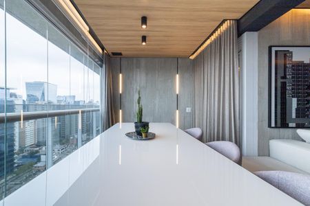 Sala de Jantar de apartamento à venda com 1 quarto, 55m² em Vila Olímpia, São Paulo