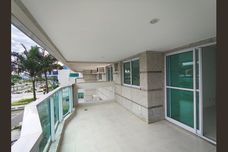 Varanda da Sala de apartamento para alugar com 3 quartos, 98m² em Barra da Tijuca, Rio de Janeiro