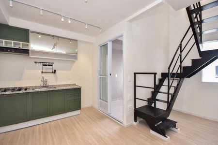 Sala de apartamento para alugar com 1 quarto, 58m² em Vila Plana, São Paulo