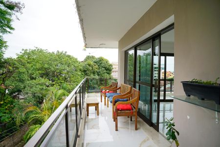 Varanda da Sala de casa de condomínio à venda com 3 quartos, 680m² em Charitas, Niterói