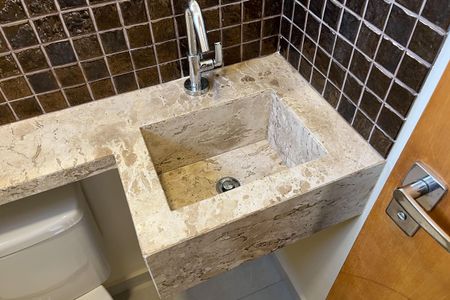 Lavabo  de casa para alugar com 3 quartos, 125m² em Embaré, Santos