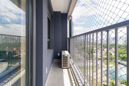 Sala - Varanda de apartamento para alugar com 1 quarto, 37m² em Santo Amaro, São Paulo