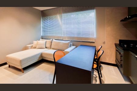 Sala/Cozinha de apartamento para alugar com 1 quarto, 39m² em Lourdes, Belo Horizonte