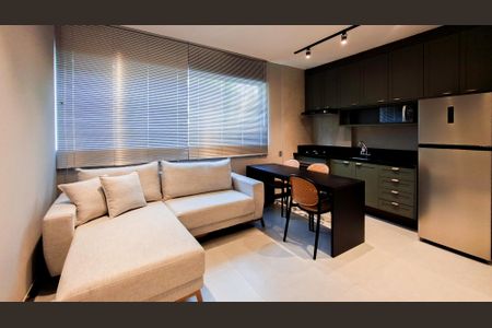 Sala/Cozinha de apartamento para alugar com 1 quarto, 39m² em Lourdes, Belo Horizonte