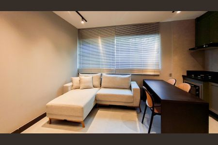 Sala/Cozinha de apartamento para alugar com 1 quarto, 39m² em Lourdes, Belo Horizonte