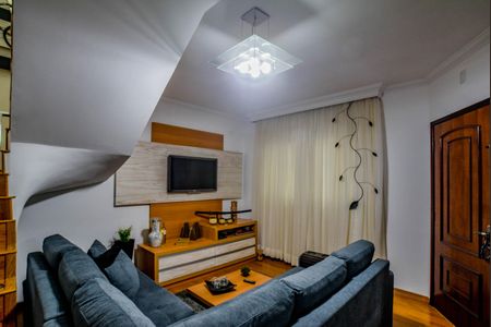 Sala de casa à venda com 3 quartos, 91m² em Vila Lutécia, Santo André