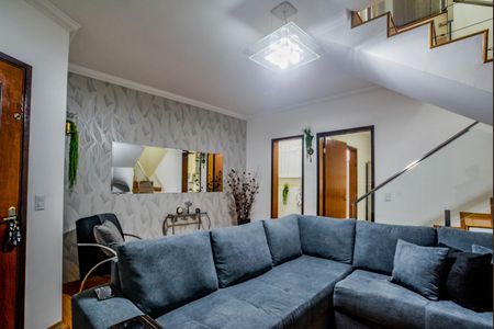 Sala de casa à venda com 3 quartos, 91m² em Vila Lutécia, Santo André