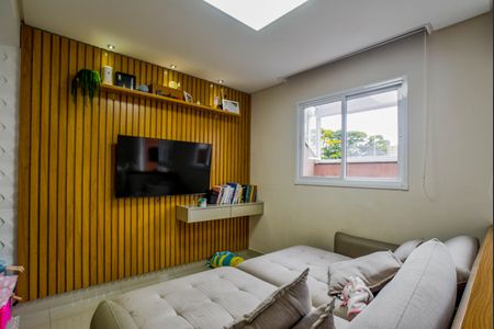 Sala de casa de condomínio à venda com 3 quartos, 182m² em Vila Assunção, Santo André