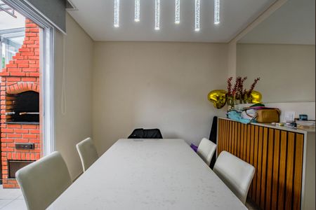 Sala de Jantar de casa de condomínio à venda com 3 quartos, 182m² em Vila Assunção, Santo André