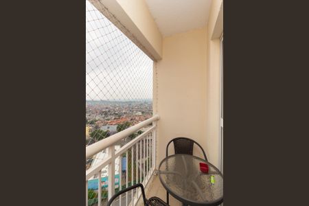 Varanda da Sala de apartamento para alugar com 2 quartos, 46m² em Jardim das Oliveiras, São Paulo